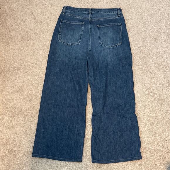 Chico's High Rise Wide Leg Stretch Classic Fit Denim Jeans Women's 10 - Picture 5 of 5